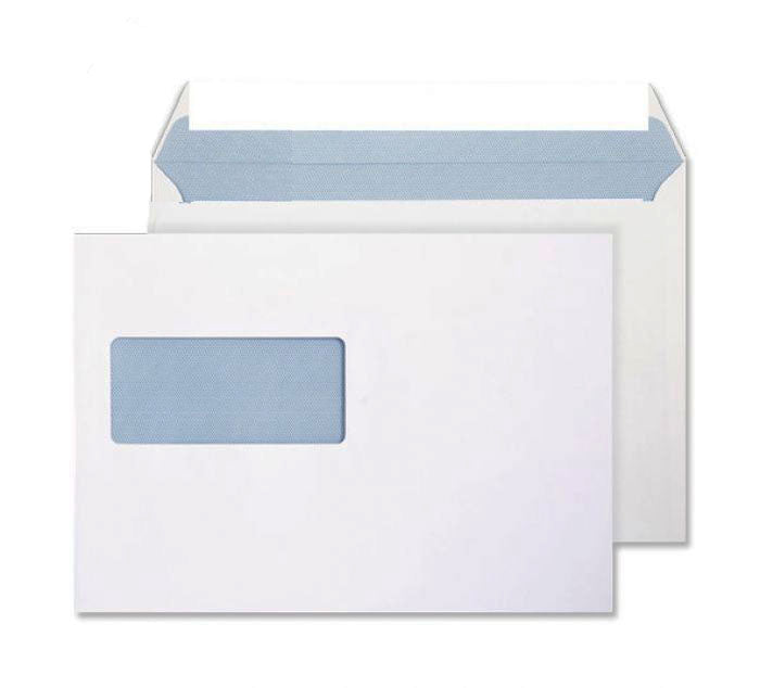 162 x 229mm C5 Rushmore Business White Window Peel & Seal Wallet 3208