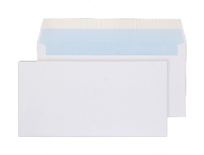 110 x 220mm DL Snowdonia White Peel & Seal Wallet 3869