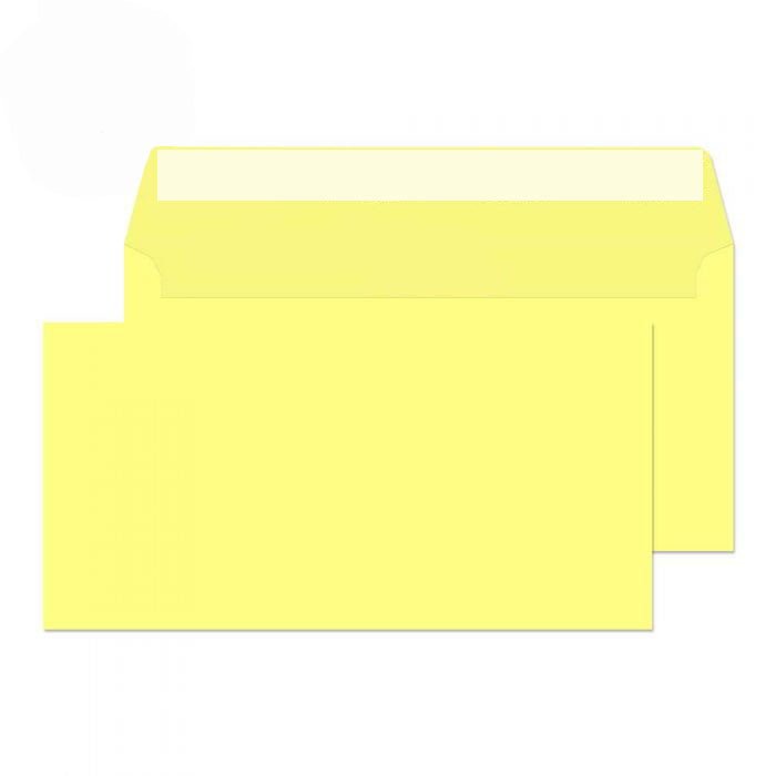 114 x 229mm  Cascade Lemon Yellow Peel & Seal Wallet 5216
