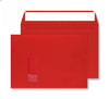 229 x 324mm C4 Cascade Pillar Box Red Window Peel & Seal Wallet 5406W